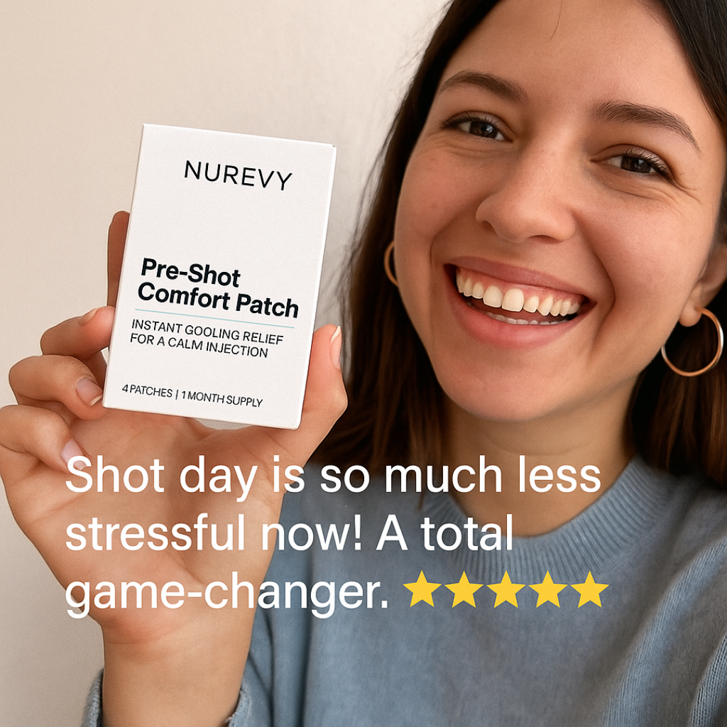 Nurevy Pre-Shot Comfort Patch - 1 Month Supply (4 Patches)